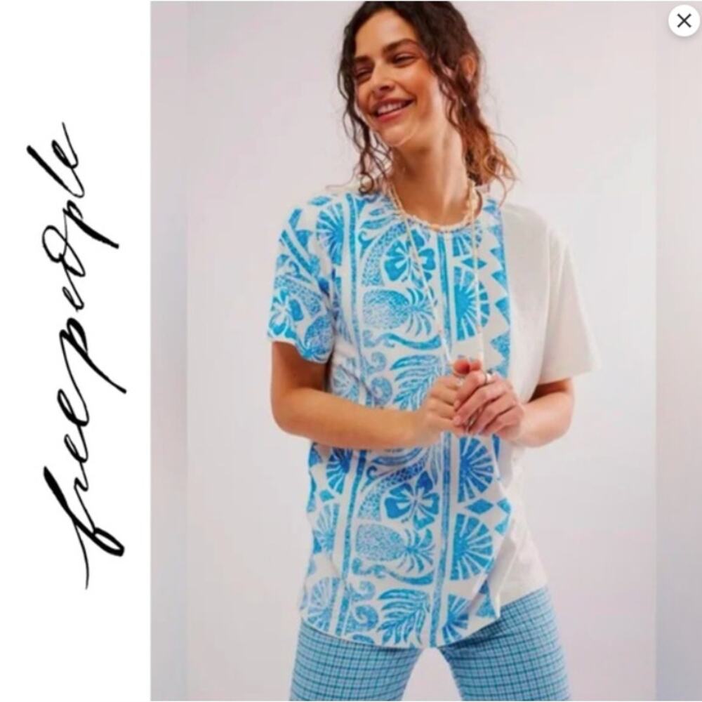 Free People x Ragabond Maui Graphic Tee Size XS NWOT‎